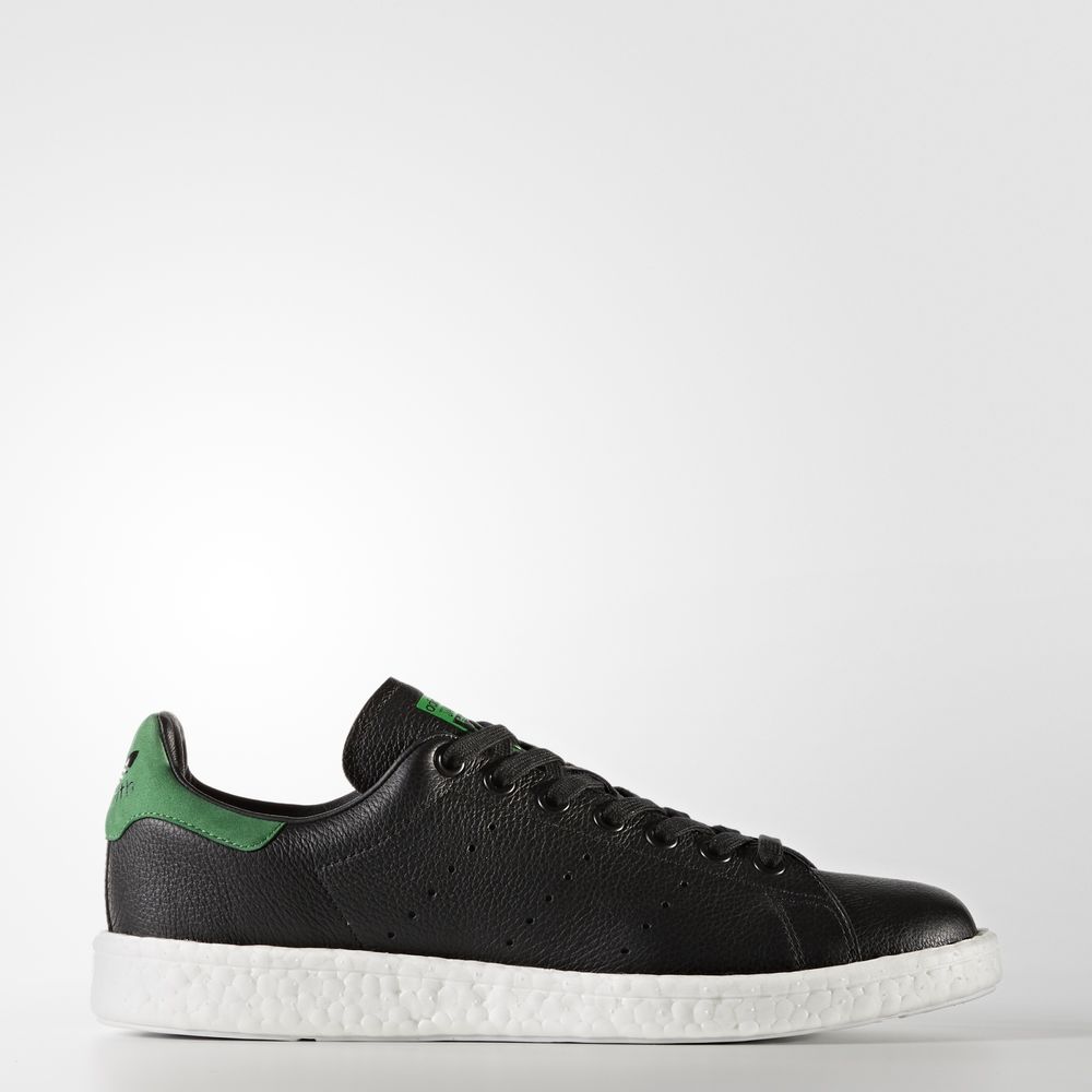 Adidas Stan Smith Boost - Originals γυναικεια - Μαυρα/Μαυρα/Πρασινο,Μέγεθος: EU 36 – 54 2/3 (222WLZX